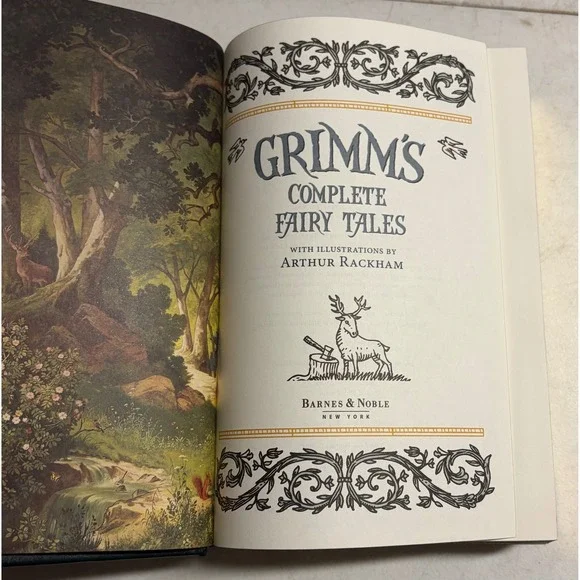 Grimms Complete Fairy Tales Barnes & Noble Leatherbound ArthurRackham 1435114890 - Picture 3 of 6